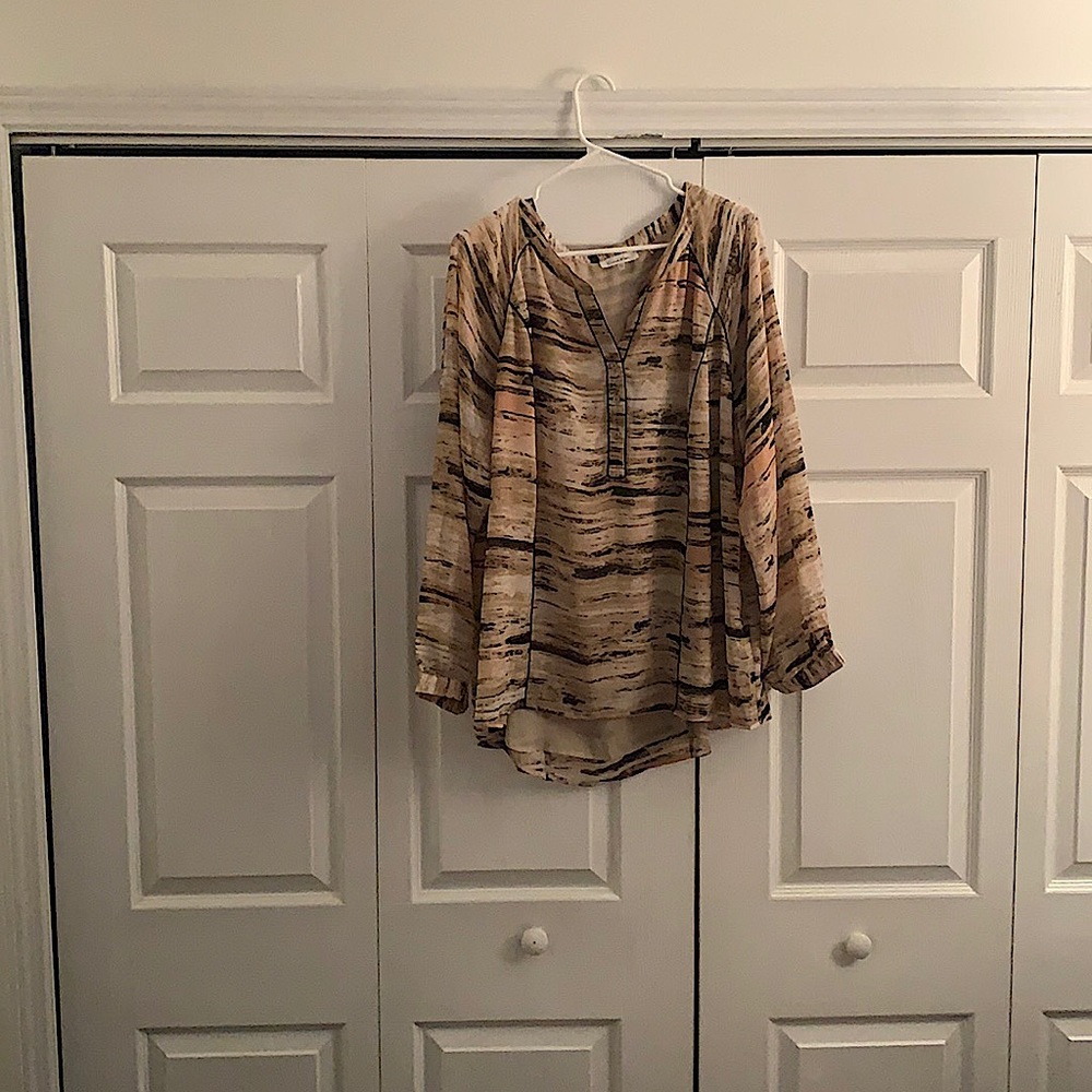Calvin Klein long silk shirt